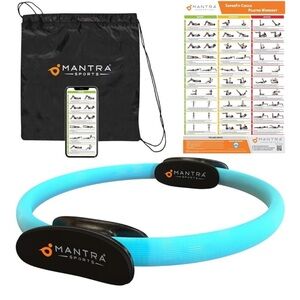 Mantra Sports Pilates Ring magic fitness Circle Workout Guide backpack bag